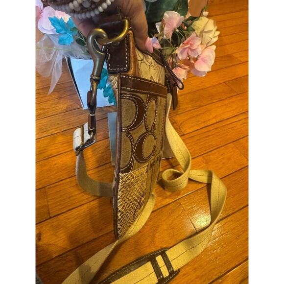 COACH Patchwork Animal Print Messenger CrossBody Shoulder Bag 40915 ( (600 - Picture 5 of 8